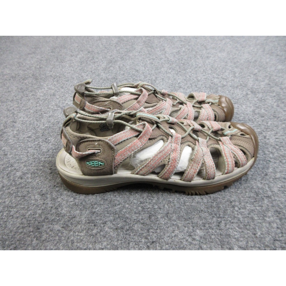 Keen Whisper Sandals Womens Size 9.5 Brown Pink Hiking Closed Toe Slingback